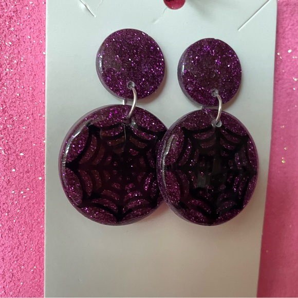 spider web earrings - Picture 2 of 3